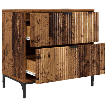 Bedside Table Old wood 63.5 x 36 x 61 cm Engineered wood