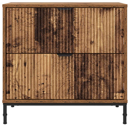 Bedside Table Old wood 63.5 x 36 x 61 cm Engineered wood