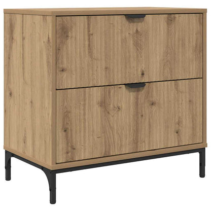 Bedside Table Artisan oak 63.5 x 36 x 61 cm Engineered wood