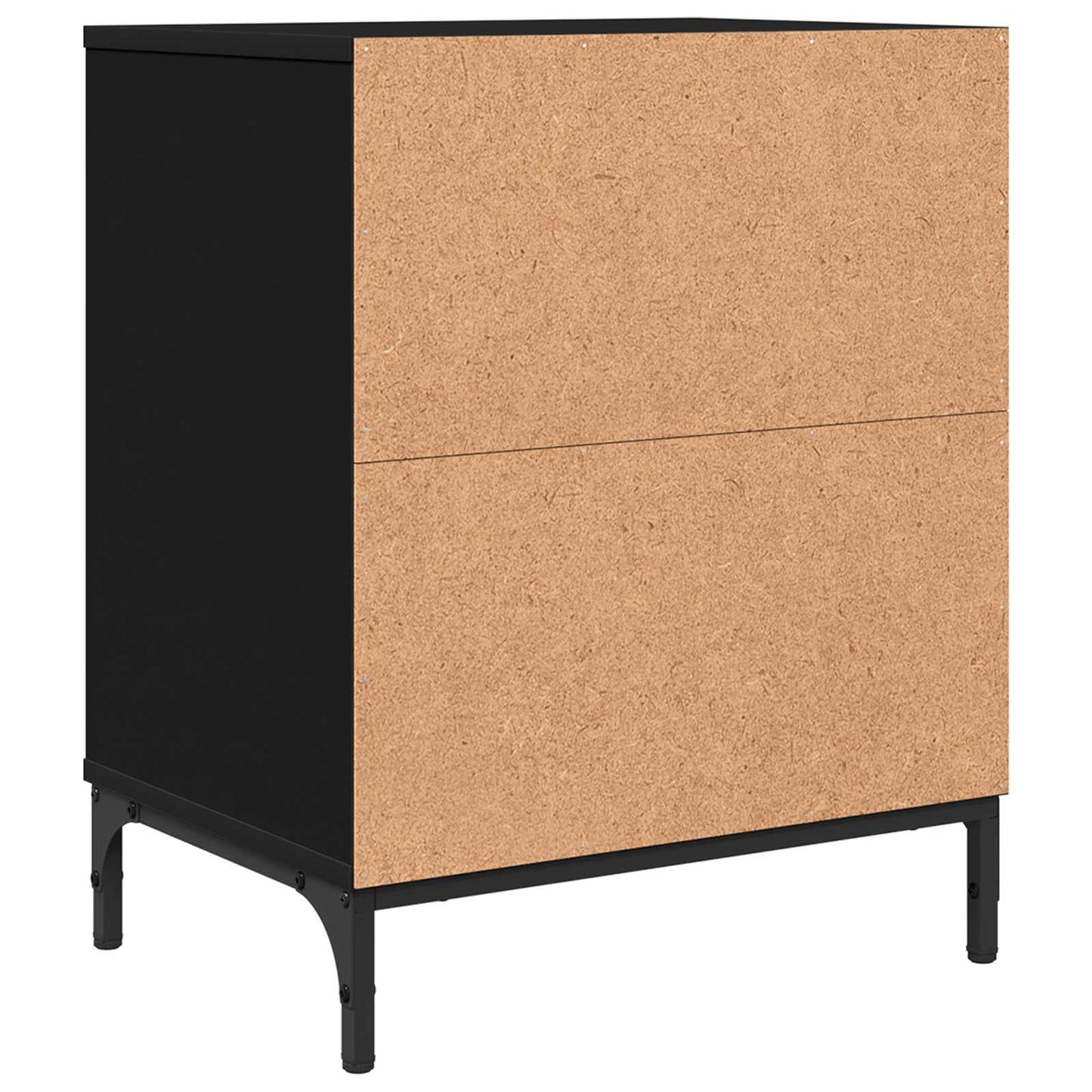 Bedside Cabinet Black 49 x 36 x 61 cm Engineered wood
