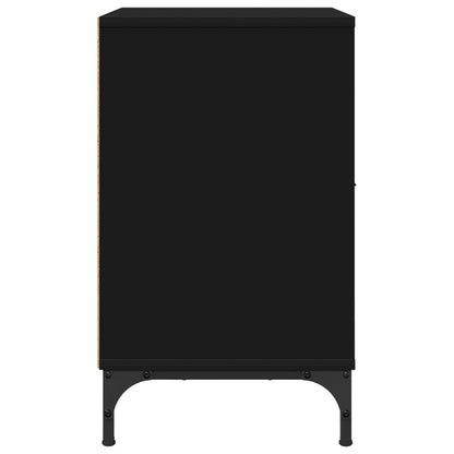 Bedside Cabinet Black 49 x 36 x 61 cm Engineered wood
