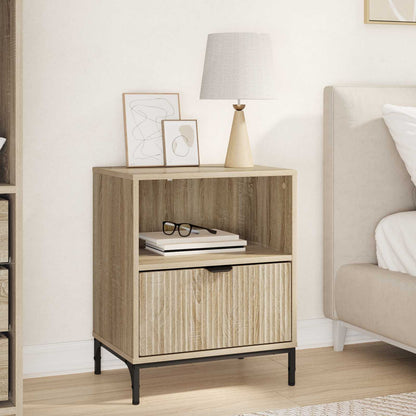 Bedside Cabinet Sonoma oak 49 x 36 x 61 cm Engineered wood