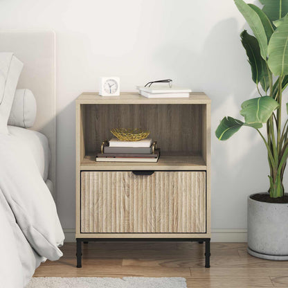 Bedside Cabinet Sonoma oak 49 x 36 x 61 cm Engineered wood