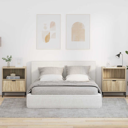 Bedside Cabinet 2 pcs Sonoma oak 49 x 36 x 61 cm