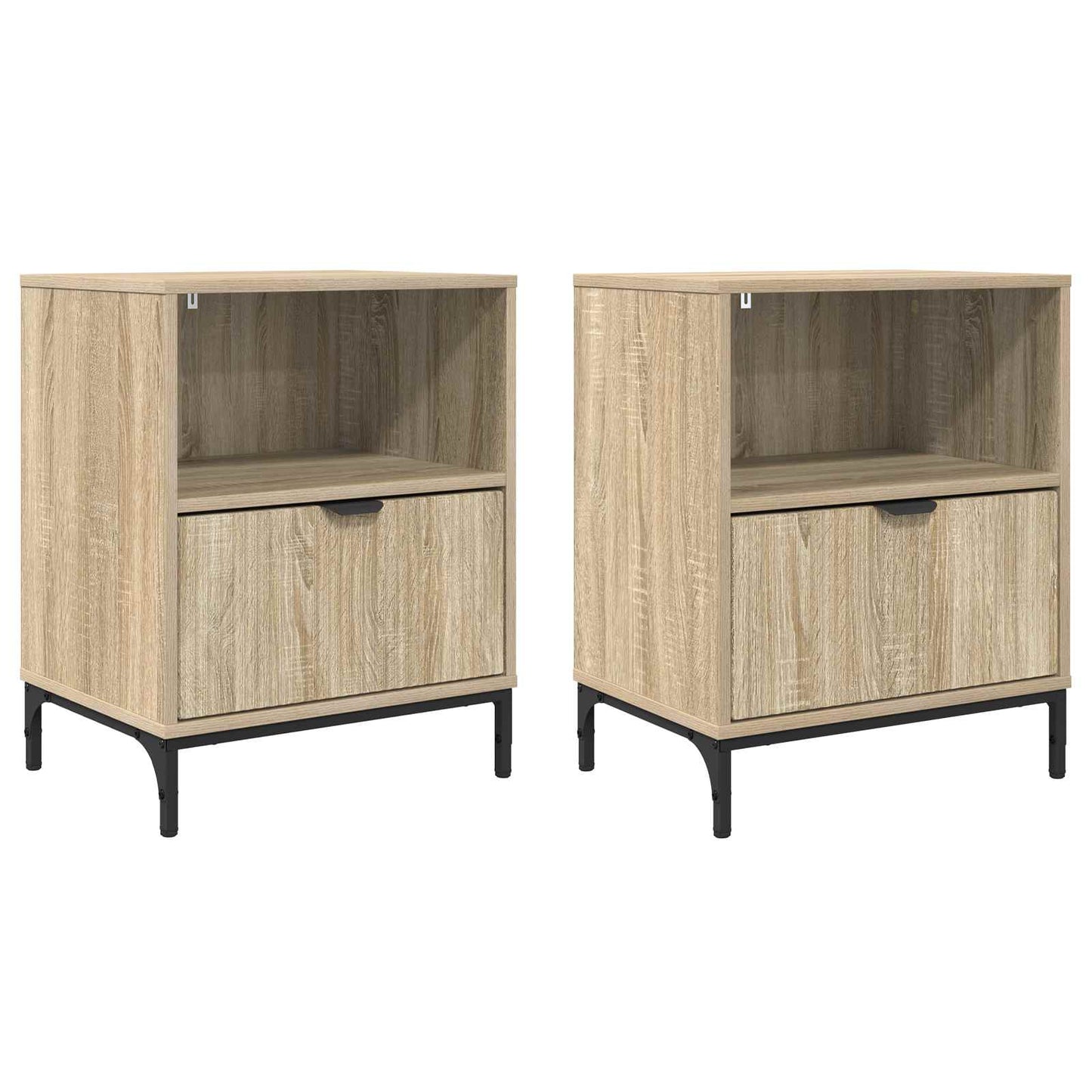Bedside Cabinet 2 pcs Sonoma oak 49 x 36 x 61 cm