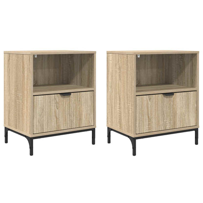 Bedside Cabinet 2 pcs Sonoma oak 49 x 36 x 61 cm