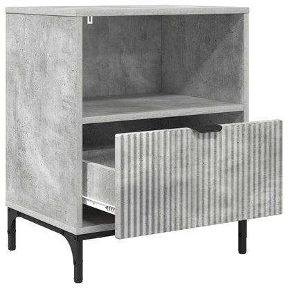 Bedside Cabinet Concrete grey 49 x 36 x 61 cm Engineered wood