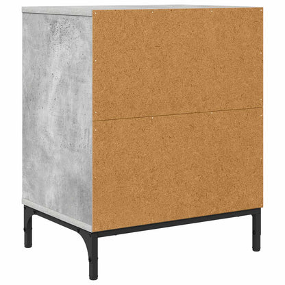Bedside Cabinet Concrete grey 49 x 36 x 61 cm Engineered wood