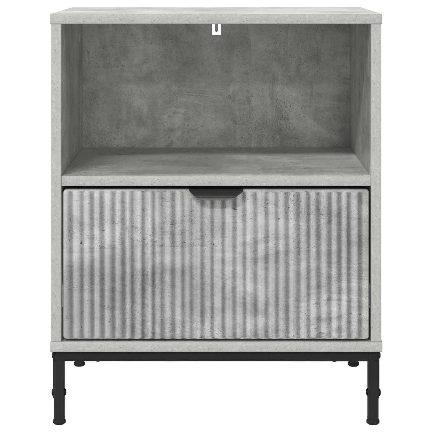 Bedside Cabinet Concrete grey 49 x 36 x 61 cm Engineered wood