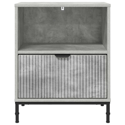 Bedside Cabinet Concrete grey 49 x 36 x 61 cm Engineered wood