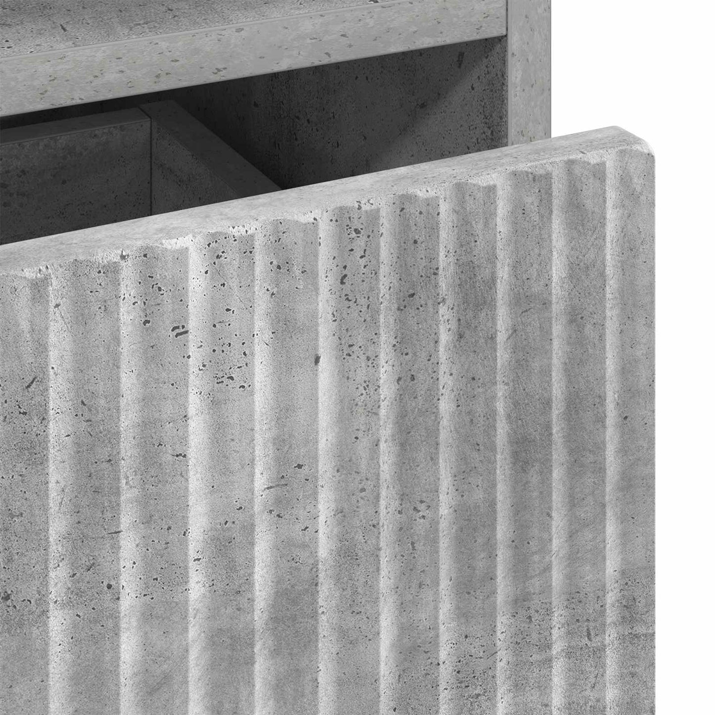 Bedside Cabinet 2 pcs Concrete grey 49 x 36 x 61 cm