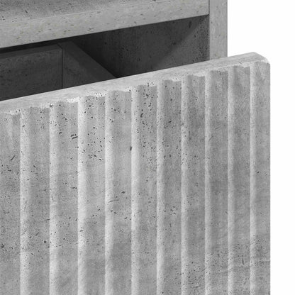 Bedside Cabinet 2 pcs Concrete grey 49 x 36 x 61 cm