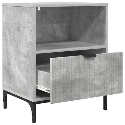 Bedside Cabinet 2 pcs Concrete grey 49 x 36 x 61 cm