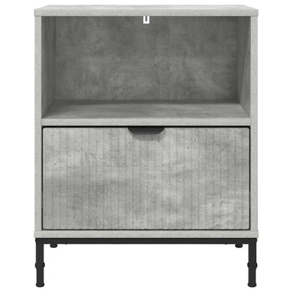 Bedside Cabinet 2 pcs Concrete grey 49 x 36 x 61 cm