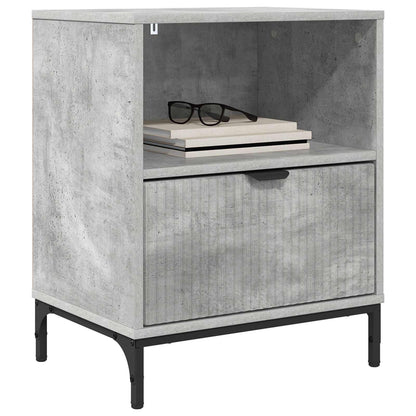 Bedside Cabinet 2 pcs Concrete grey 49 x 36 x 61 cm