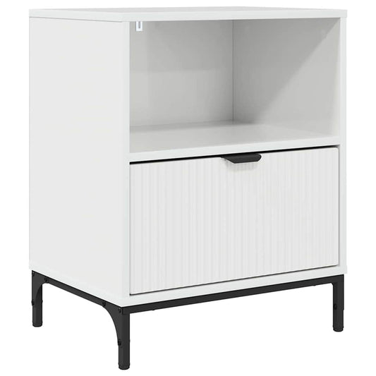 Bedside Cabinet High gloss white 49 x 36 x 61 cm