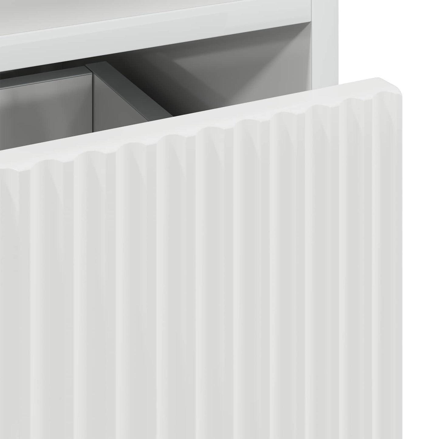 Bedside Cabinet 2 pcs High gloss white 49 x 36 x 61 cm