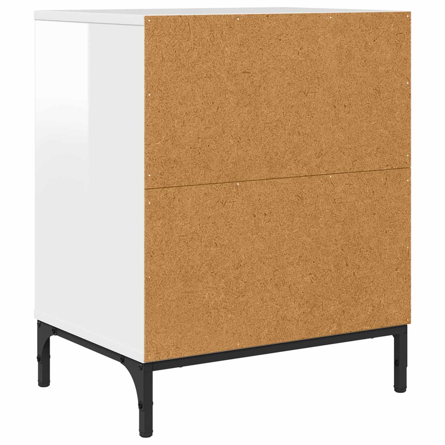 Bedside Cabinet 2 pcs High gloss white 49 x 36 x 61 cm