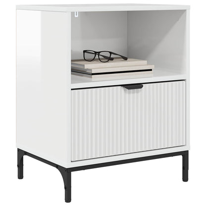 Bedside Cabinet 2 pcs High gloss white 49 x 36 x 61 cm