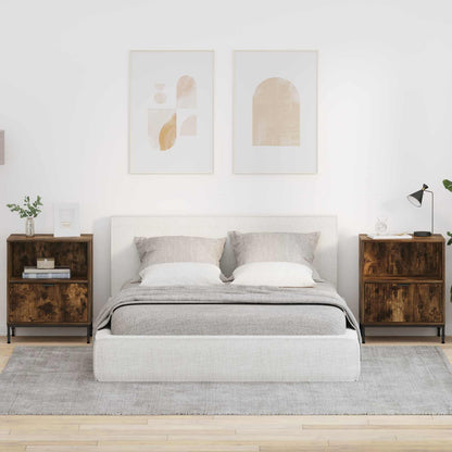 Bedside Cabinet 2 pcs Smoked oak 49 x 36 x 61 cm