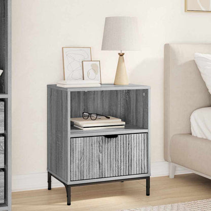 Bedside Cabinet Grey sonoma 49 x 36 x 61 cm Engineered wood