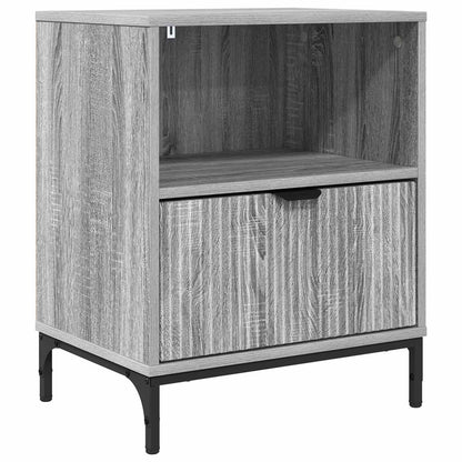 Bedside Cabinet Grey sonoma 49 x 36 x 61 cm Engineered wood