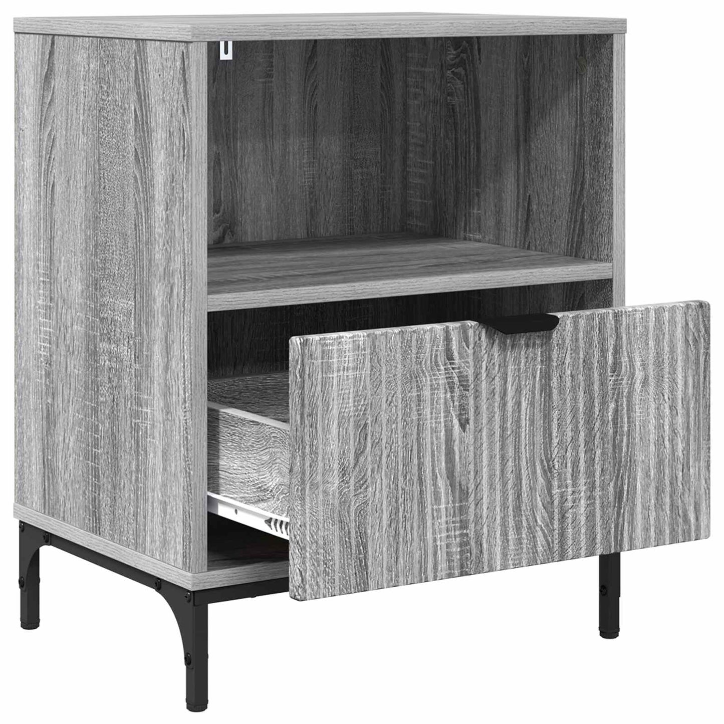 Bedside Cabinet Grey sonoma 49 x 36 x 61 cm Engineered wood