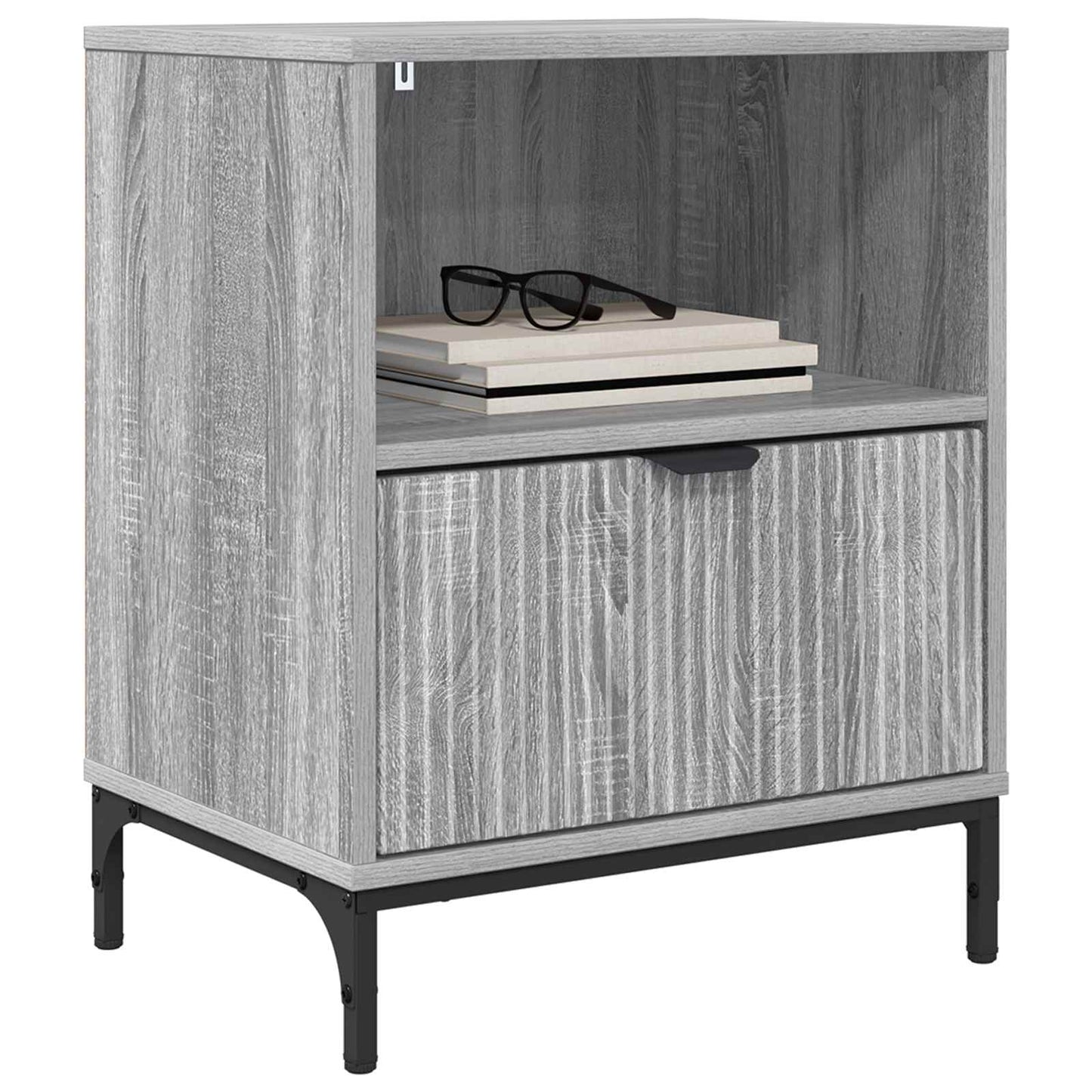 Bedside Cabinet Grey sonoma 49 x 36 x 61 cm Engineered wood