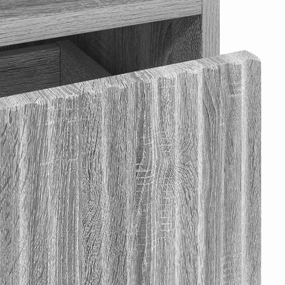 Bedside Cabinet with Drawer 2 pcs Grey sonoma 49 x 36 x 61 cm