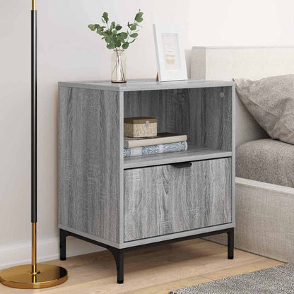 Bedside Cabinet with Drawer 2 pcs Grey sonoma 49 x 36 x 61 cm