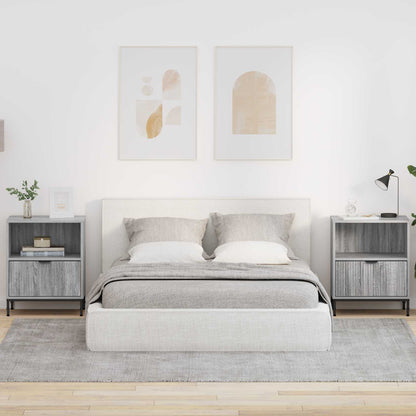 Bedside Cabinet 2 pcs Grey sonoma 49 x 36 x 61 cm