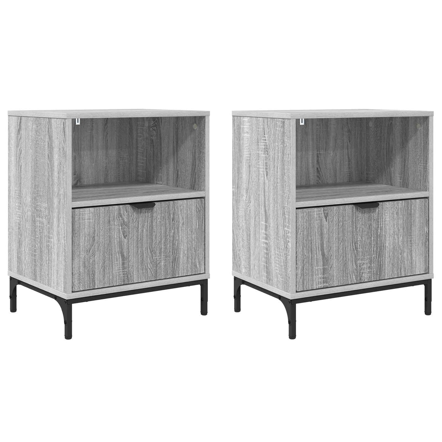 Bedside Cabinet 2 pcs Grey sonoma 49 x 36 x 61 cm