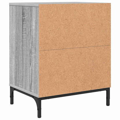 Bedside Cabinet with Drawer 2 pcs Grey sonoma 49 x 36 x 61 cm