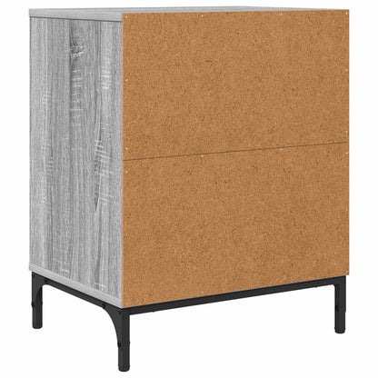 Bedside Cabinet 2 pcs Grey sonoma 49 x 36 x 61 cm
