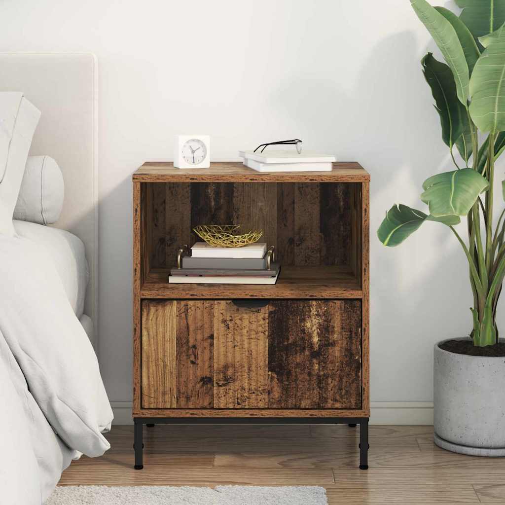 Bedside Cabinet Old wood 49 x 36 x 61 cm Engineered wood