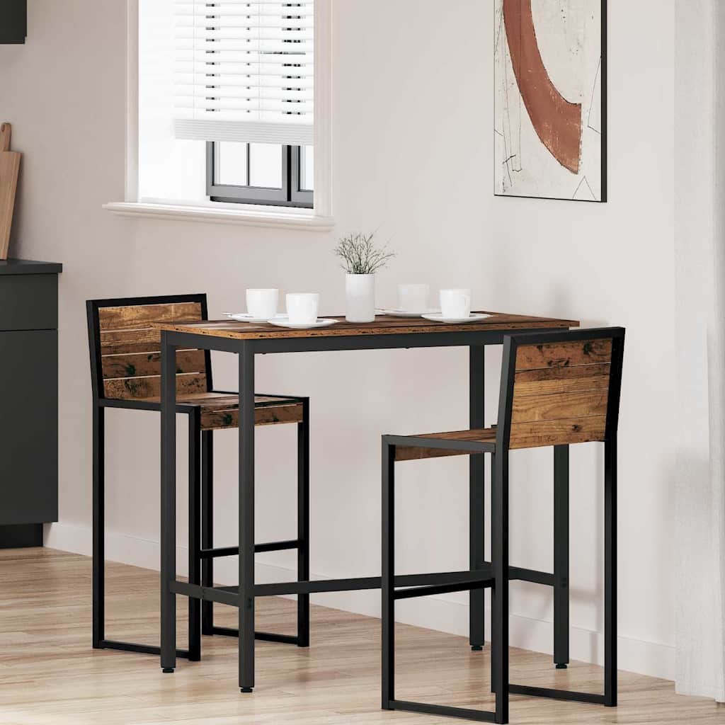 Table Old Wood 100 x 50 x 90.5 cm Engineered Wood and Steel