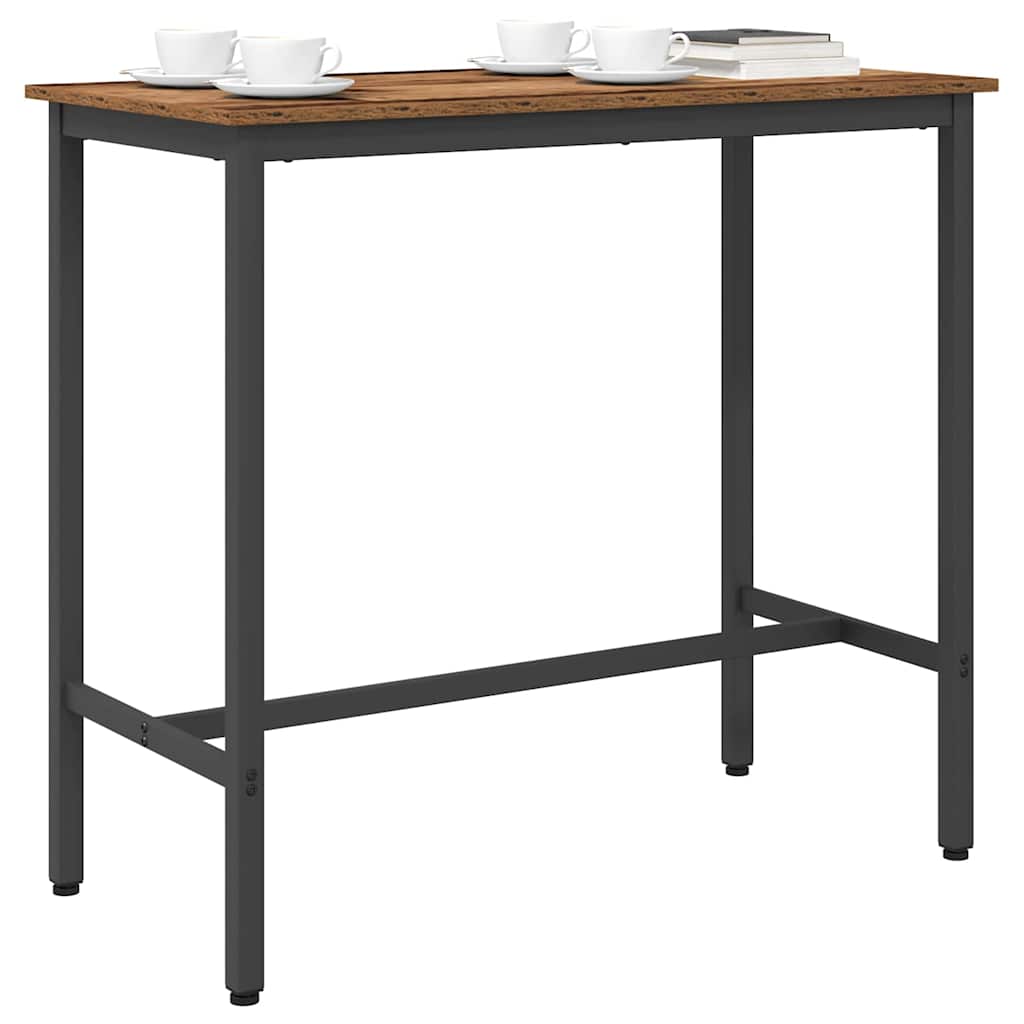 Table Old Wood 100 x 50 x 90.5 cm Engineered Wood and Steel