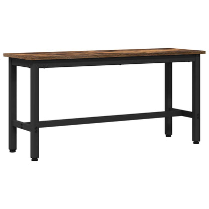 Dining Bench 2 pcs Smoked Oak 100 x 32.5 x 48.5 cm