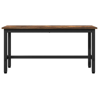 Dining Bench 2 pcs Smoked Oak 100 x 32.5 x 48.5 cm