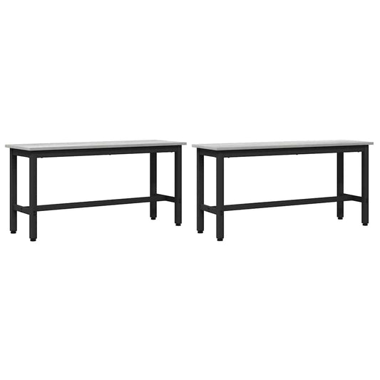 Dining Bench 100 x 32.5 x 48.5 cm 2 pcs