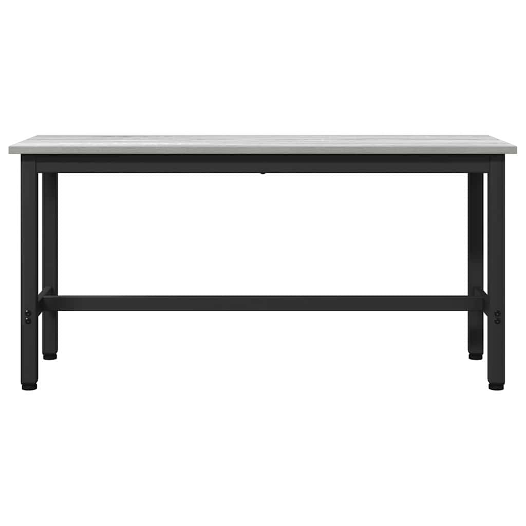 Dining Bench 2 pcs Grey Sonoma 100 x 32.5 x 48.5 cm