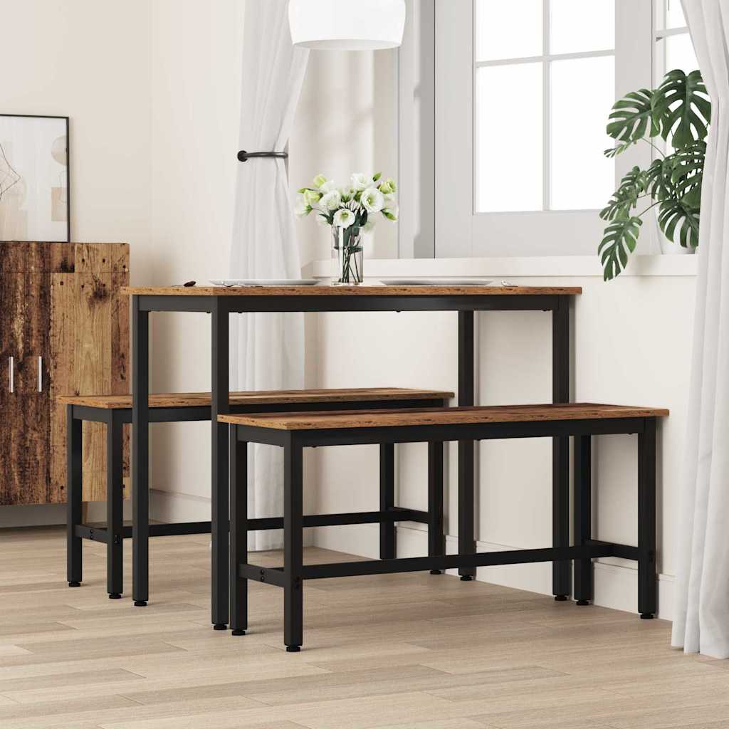 Dining Bench Old Wood 100 x 32.5 x 48.5 cm