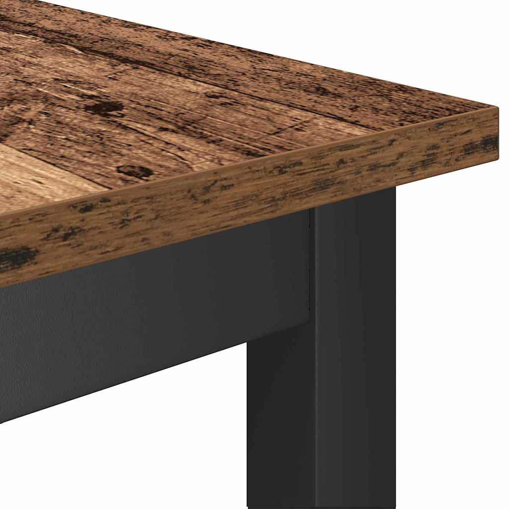 Dining Bench 2 pcs Old Wood 100 x 32.5 x 48.5 cm
