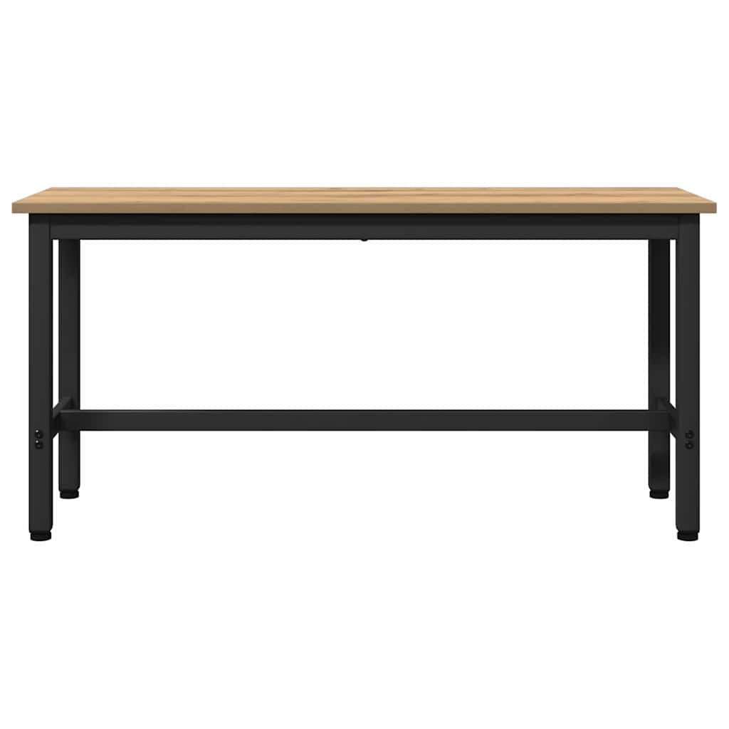 Dining Bench 2 pcs Artisan Oak 100 x 32.5 x 48.5 cm