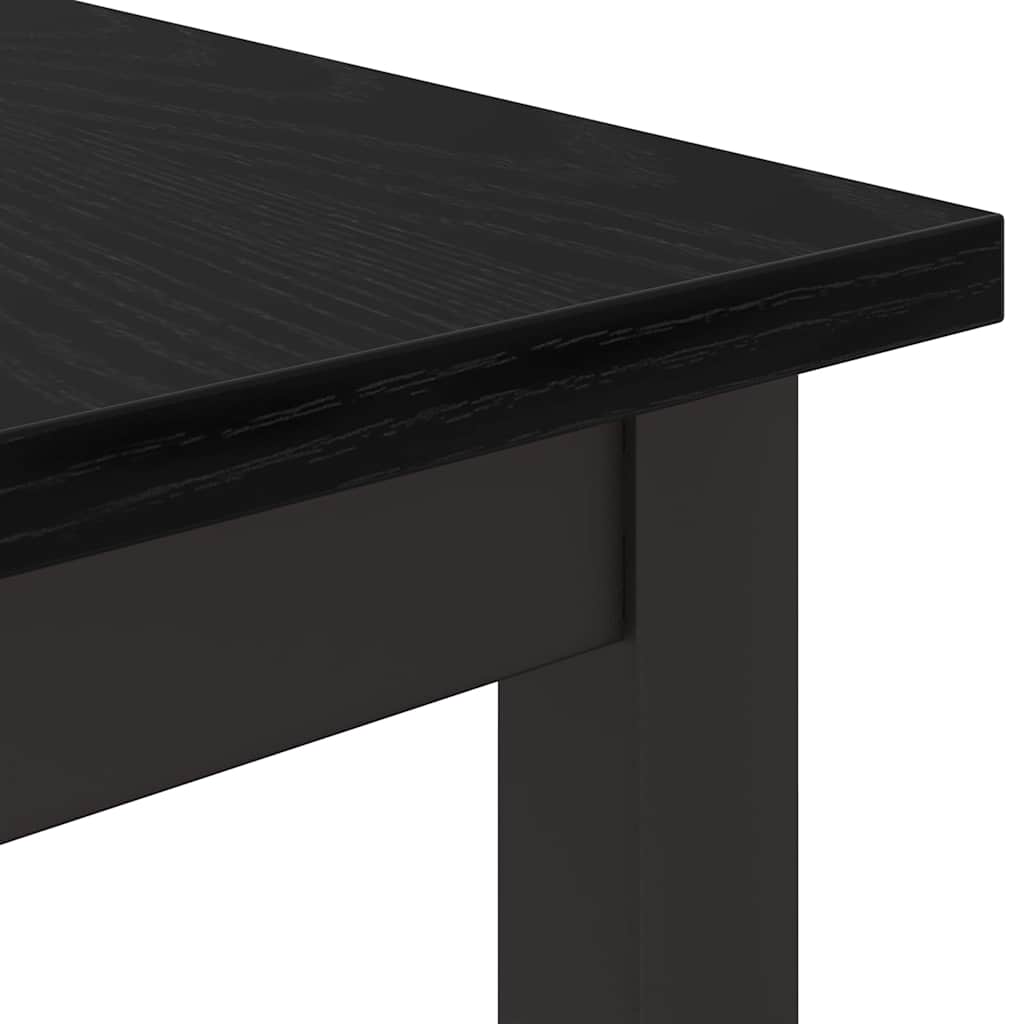 Table Black Oak 100 x 50 x 76.5 cm Engineered Wood and Steel