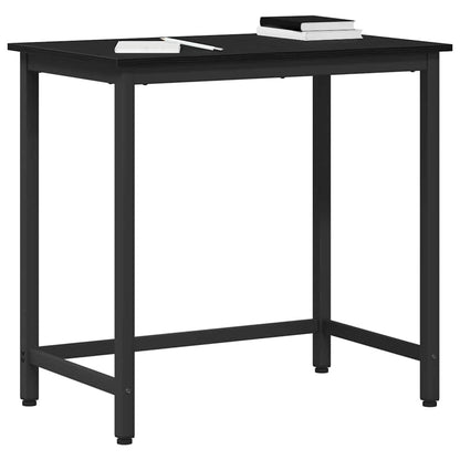 Table Black Oak 100 x 50 x 76.5 cm Engineered Wood and Steel