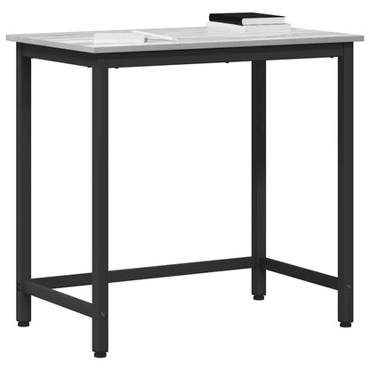 Table Grey Sonoma 100 x 50 x 76.5 cm Engineered Wood and Steel