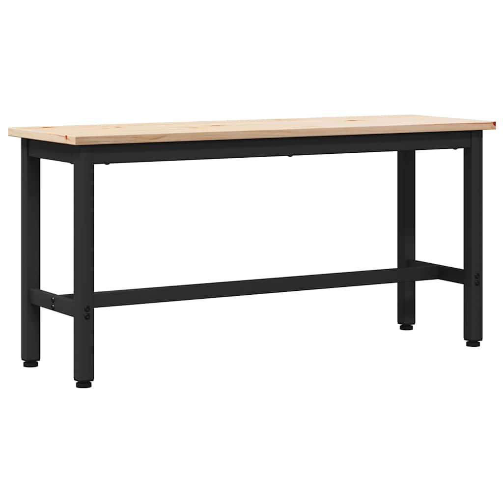 Dining Benches 2 pcs Natural 100 x 32.5 x 49 cm Solid pine wood