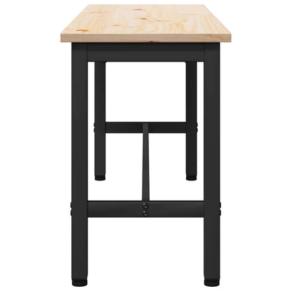 Dining Benches 2 pcs Natural 100 x 32.5 x 49 cm Solid pine wood