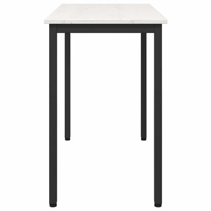 Table White 100 x 50 x 77 cm Engineered Wood and Steel